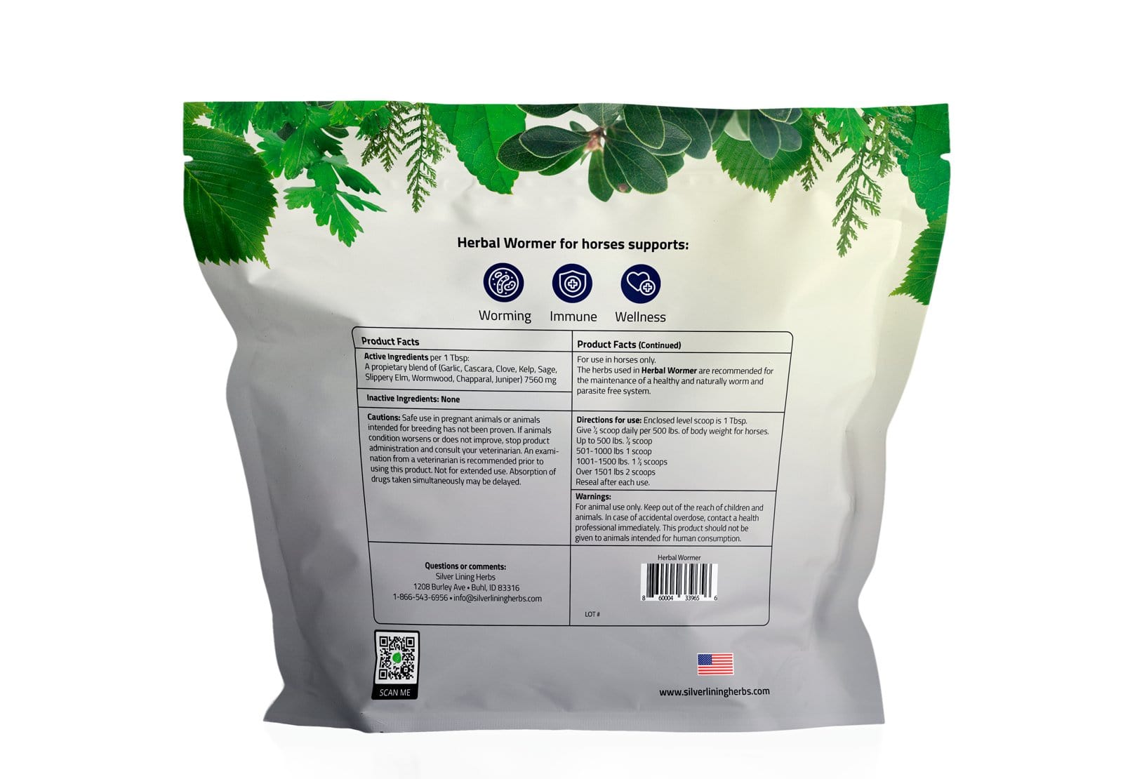 Herbal Wormer for Horses - Silver Lining Herbs