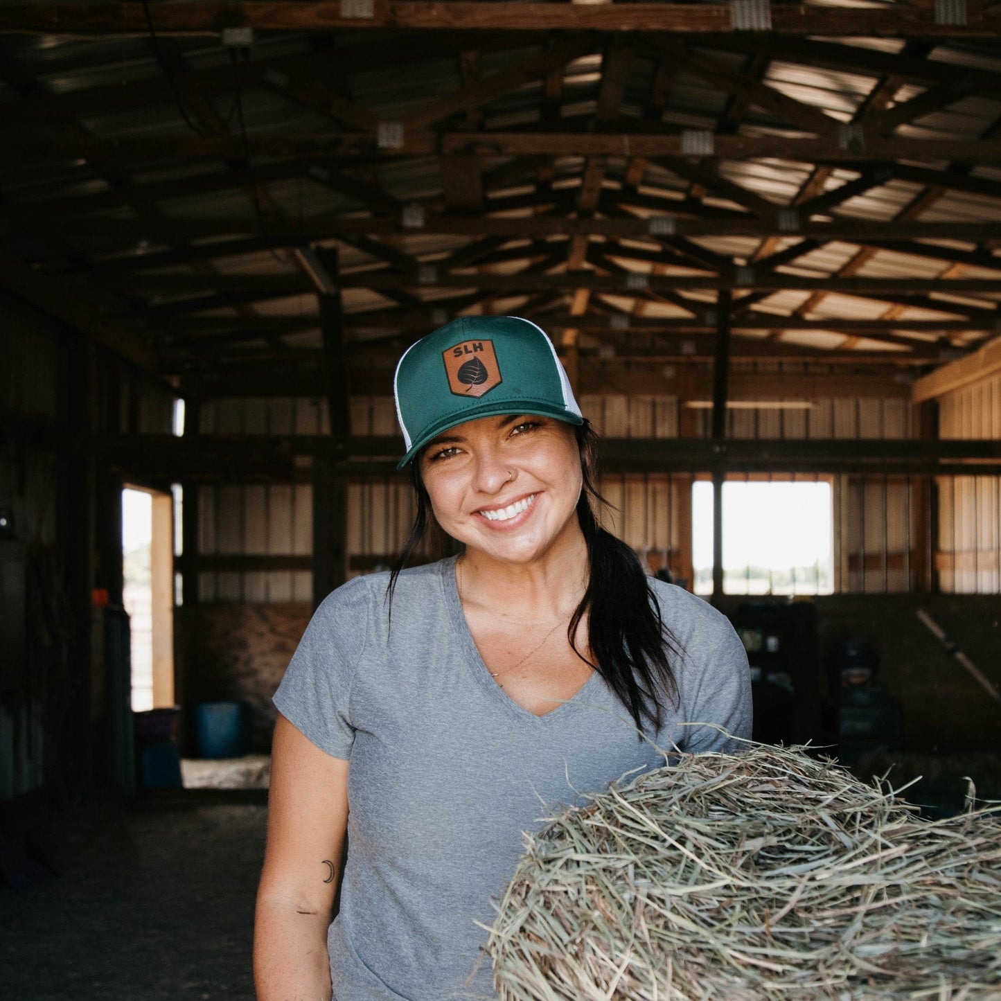 Leather Patch Hat - Silver Lining Herbs