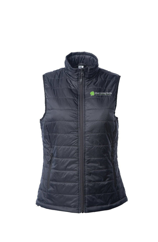 Womens Puffer Vest - Silver Lining Herbs