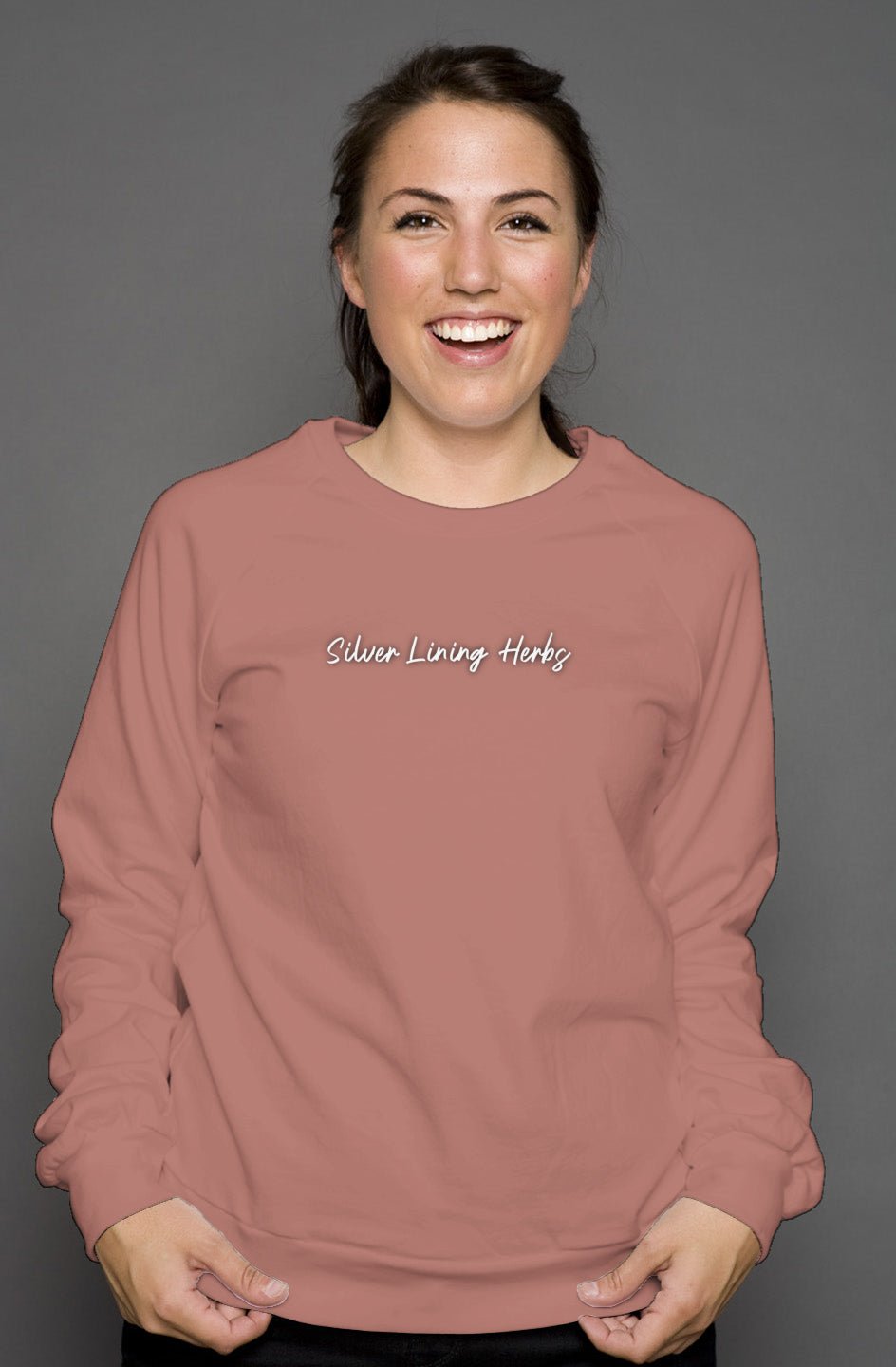 unisex crew neck sweatshirt - Silver Lining Herbs