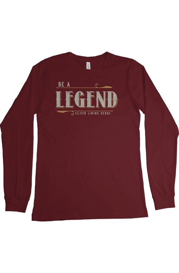 Be A Legend Long Sleeve T Shirt - Silver Lining Herbs