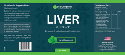 Herbal Liver Support - Silver Lining Herbs