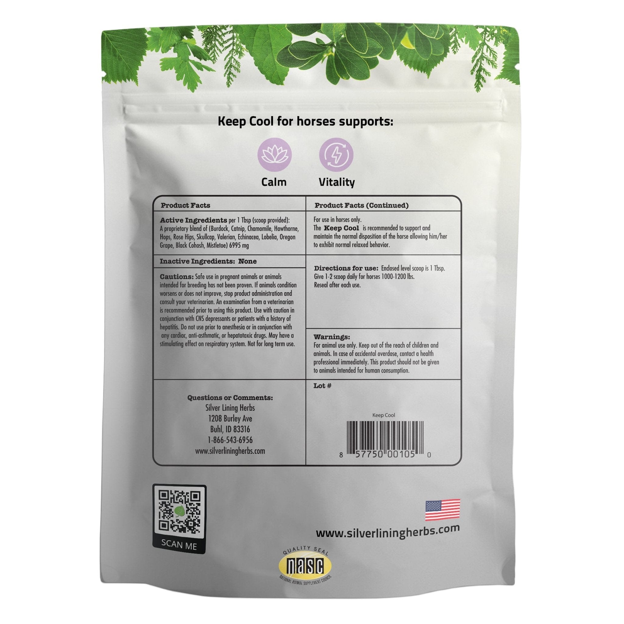 Keep Cool for Horses - Silver Lining Herbs